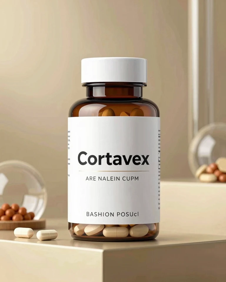 Cortavex supplement bottle with plant-based formula